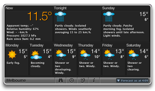 TheBom Weather Widget screenshot